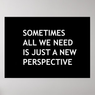 Póster A veces todo lo que necesitamos es una nueva persp