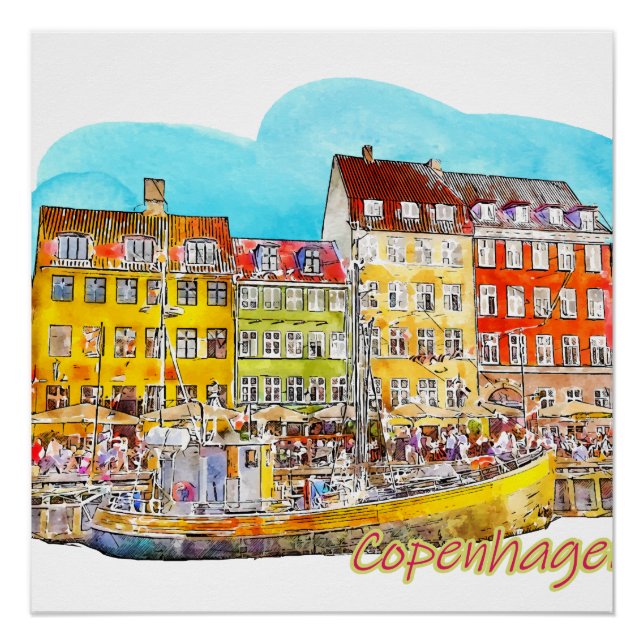 Póster A view of Copenhagen (Anverso)