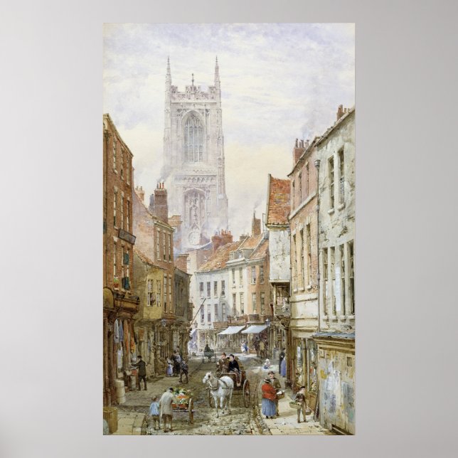 Póster A View of Irongate, Derby (Frente)