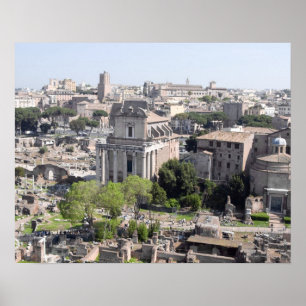 Póster A view of the Rome Forum fome the Farnese