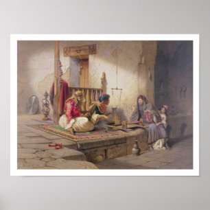 Póster A weaver in Esna, one of 24 illustrations produced