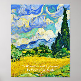 PÓSTER "A WHEATFIELE" DE VINCENT VAN GOGH POSTER