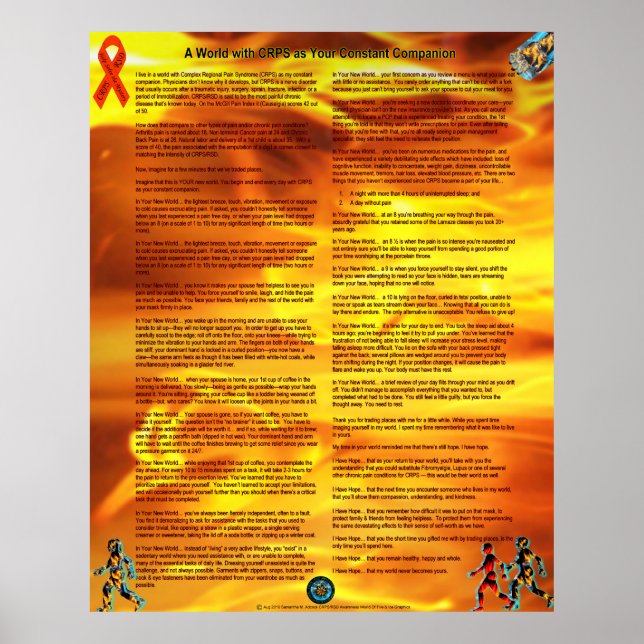 Póster A World With CRPS As Your Constant Companion (Frente)