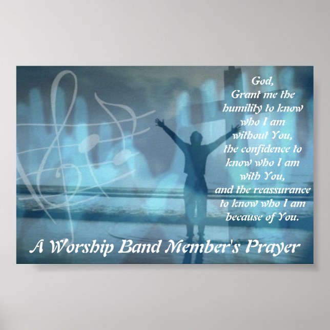 Póster A Worship Band Member's Prayer (Frente)