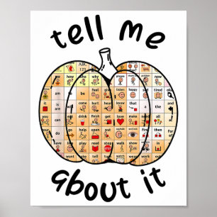 Póster Aac Pumpkin Cuéntame Acerca De La Patología Del Di