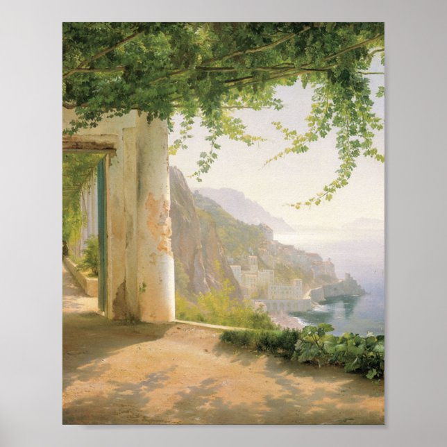 Póster Aagaard Loggia Amalfi Italia Pintura (Frente)