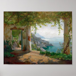Póster Aagaard Loggia Amalfi Italia Pintura