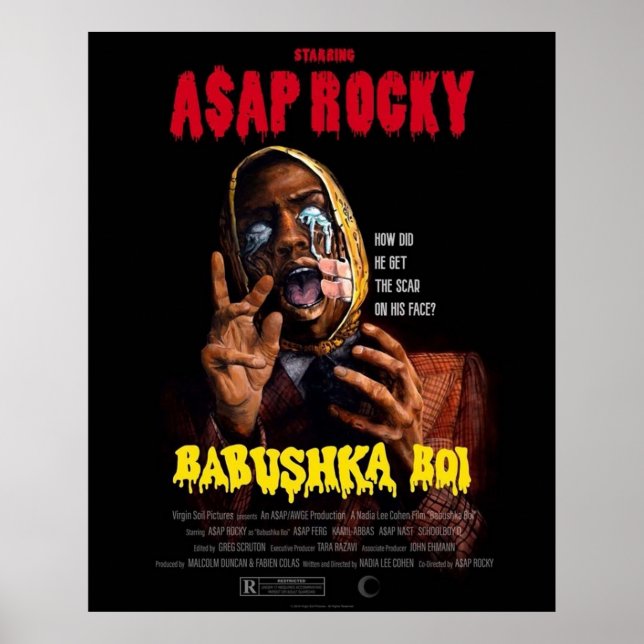 PÓSTER AAP ROCKY - BABUSHKA BOI (Frente)