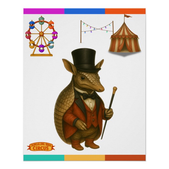Póster Aaron, aardvark ringmaster (Anverso)