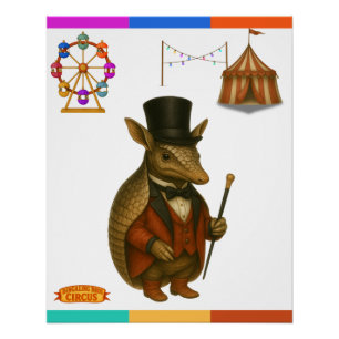 Póster Aaron, domador de aardvark