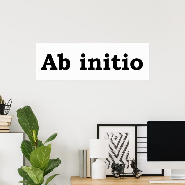 Póster Ab initio (Oficina en casa)