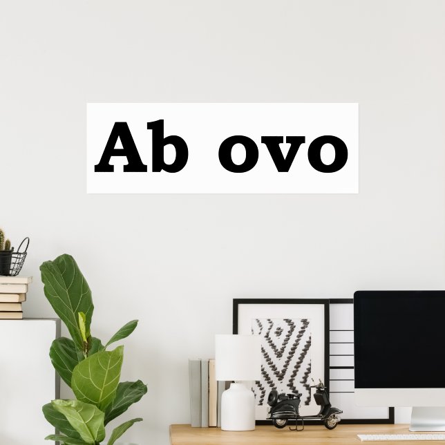 Póster Ab ovo (Oficina en casa)