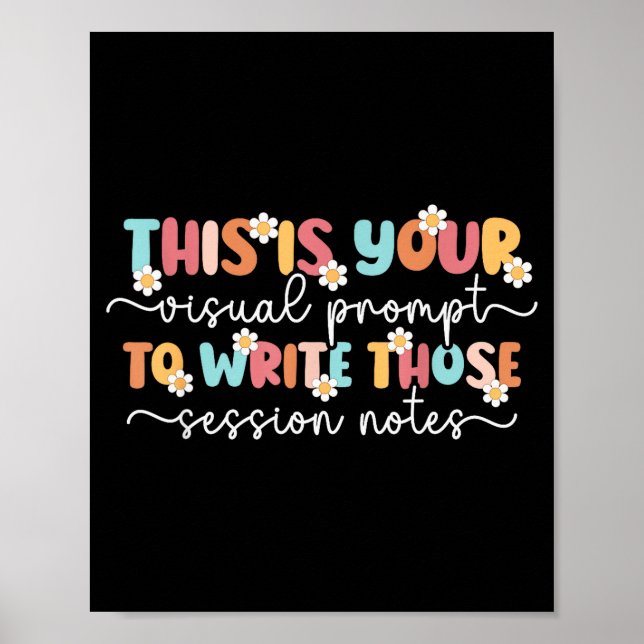 Póster Aba Therapist Aba Therapy Applied Behavior Analysi (Frente)