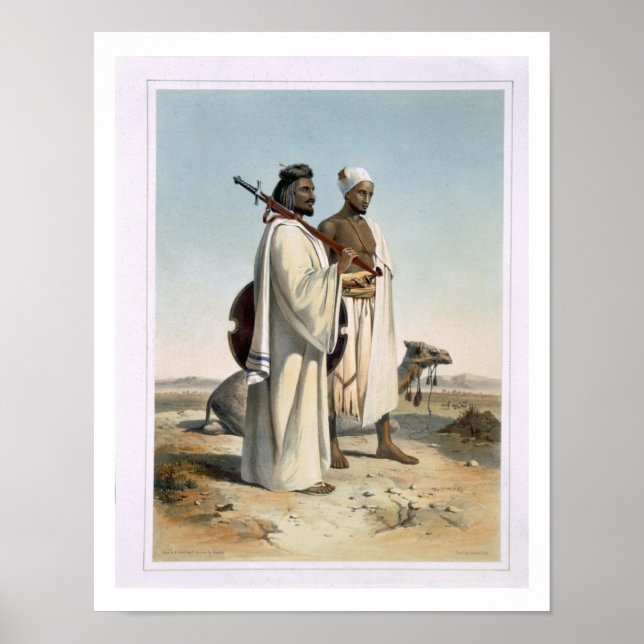Póster Ababda, nómadas del desierto de Thebaid oriental, (Frente)