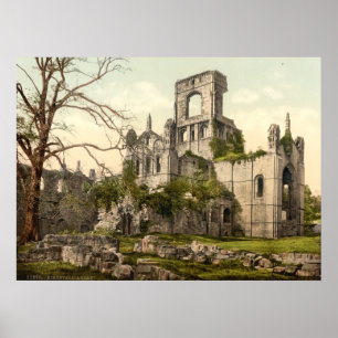 Póster Abadía de Kirkstall, Leeds, Yorkshire, Inglaterra