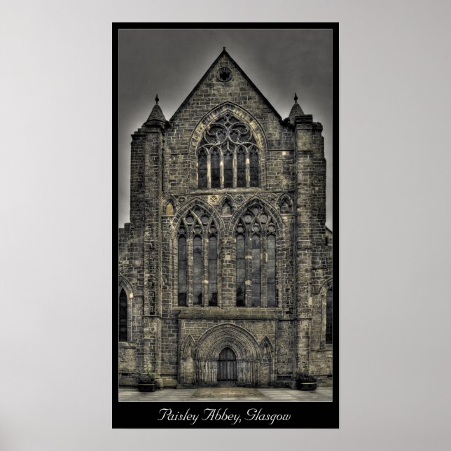 Póster Abadía de Paisley, Glasgow, Escocia (Frente)