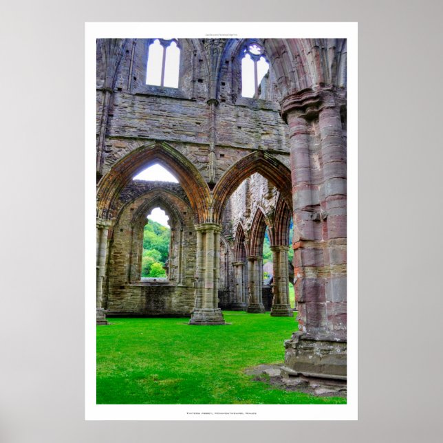 Póster Abadía VIII de Tintern, Monasterio cisterciense de (Frente)