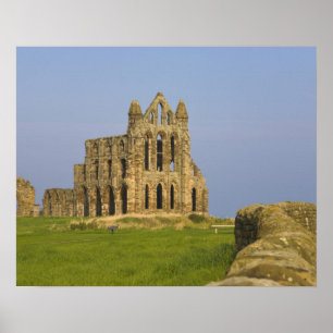 Póster Abadía Whitby, Whitby, North Yorkshire, Inglaterra