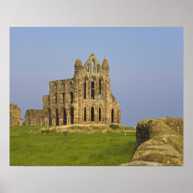 Póster Abadía Whitby, Whitby, North Yorkshire, Inglaterra (Frente)