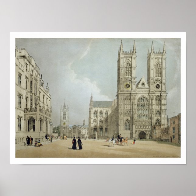 Póster Abadía y hospital Westminster, de "London As It (Frente)