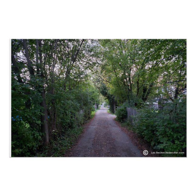 Póster Abajo por la calle trasera (Anverso)