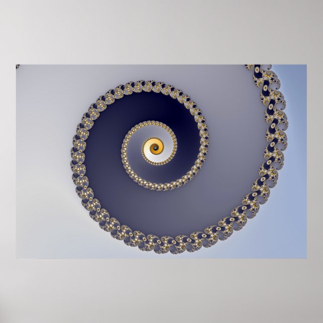 Póster Abajo - Poster Fractal (Frente)