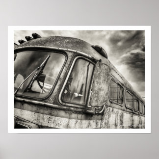 Póster Abandoned Bus Poster