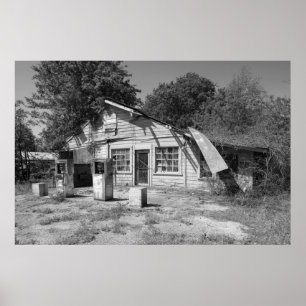 Póster Abandoned Gas Station