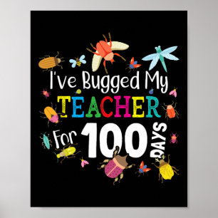 Póster Abandonó A Mi Profesor Durante 100 Días De Escuela