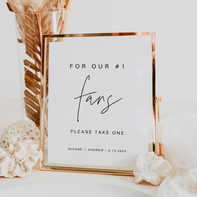 Póster Abanicos de boda HARLOW Sign (Subido por el creador)