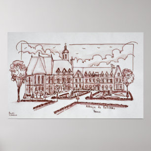 Póster Abbaye de Valloires   Argoules, Francia