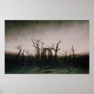 Póster Abbey in the Oakwood, 1810