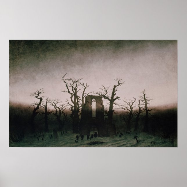 Póster Abbey in the Oakwood, 1810 (Frente)