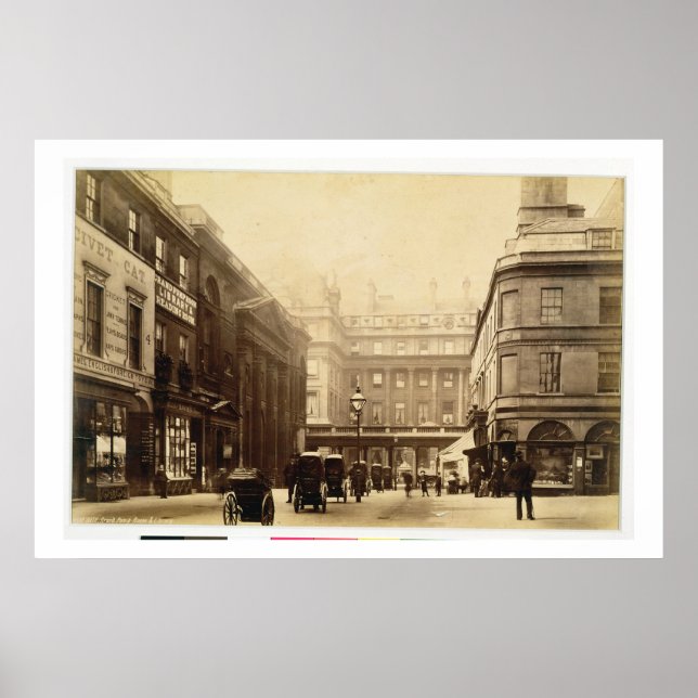 Póster Abbey Square and Pump Rooms, Bath, c.1880 (b/w pho (Frente)