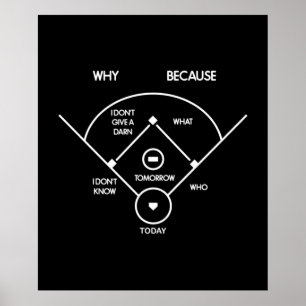 Póster abbott costello quien en primer lugar Whats en seg