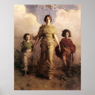 Póster Abbott Handerson Thayer La Virgen