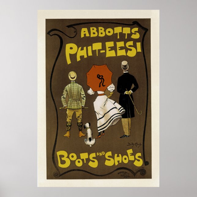 Póster Abbotts Phit-Eesi ~ Boots and Shoes (Frente)