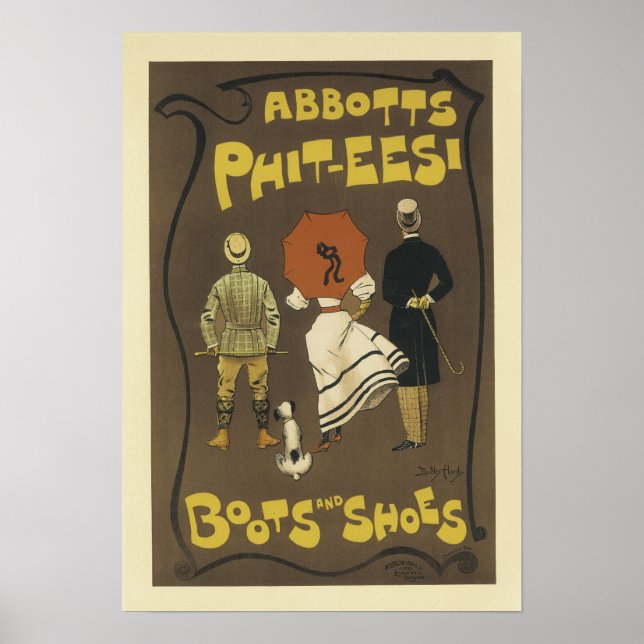 Póster Abbotts Phit-eesi Boots and Shoes (Frente)