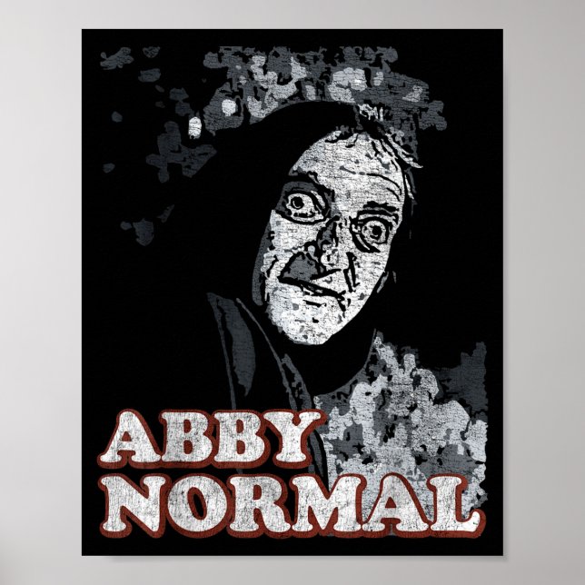 Póster Abby Normal Brain Funny Halloween  (Frente)