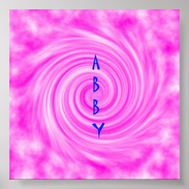 Póster Abby Poster Pink (Frente)
