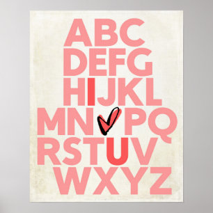 Póster ABC amo a tu Poster