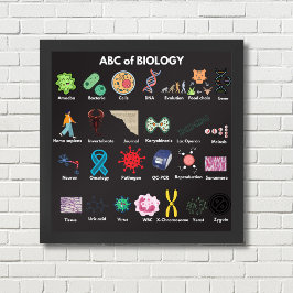 Póster ABC de la biología