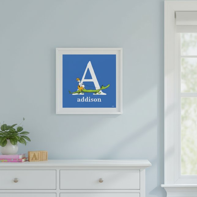 Póster ABC del Dr. Seuss: Carta A - Blanco | Añadir su no (Subido por el creador)