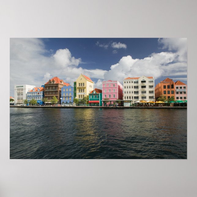 Póster ABC Islands, CURACAO, Willemstad: Harborfront (Frente)