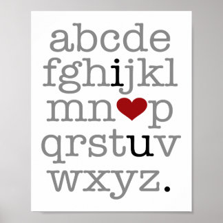 Póster abc te ♥.
