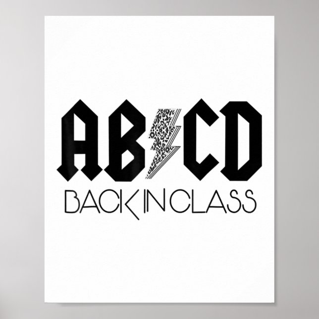 Póster Abcd Ck En Cl Leopard Ck A Los Niños Maestros De L (Frente)