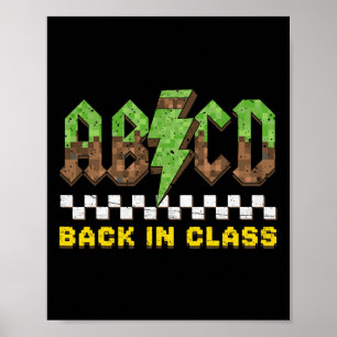 Póster Abcd De Vuelta En Cl Rock De Vuelta A La Escuela C
