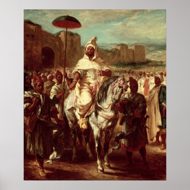 Póster Abd Ar-Rahman Sultan de Marruecos (Frente)