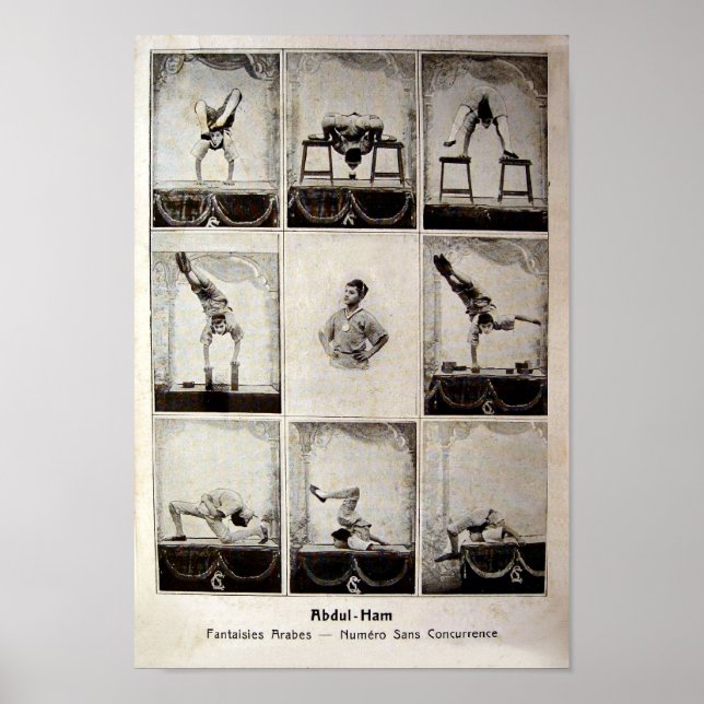 Póster Abdul Ham Vintage Circus Poster (Frente)
