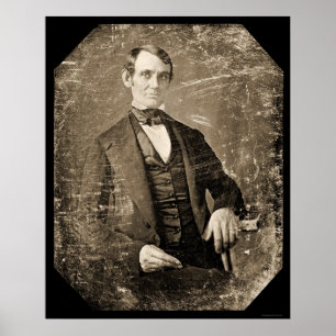 Póster Abe Lincoln Daguerreotipo 1846